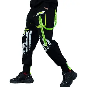 XYXIONGMAO Men's Tactical Cargo Pants Casual Streetwear Techwear Sweatpants Black Hip Hop Joggers Cyberpunk Pants for Men