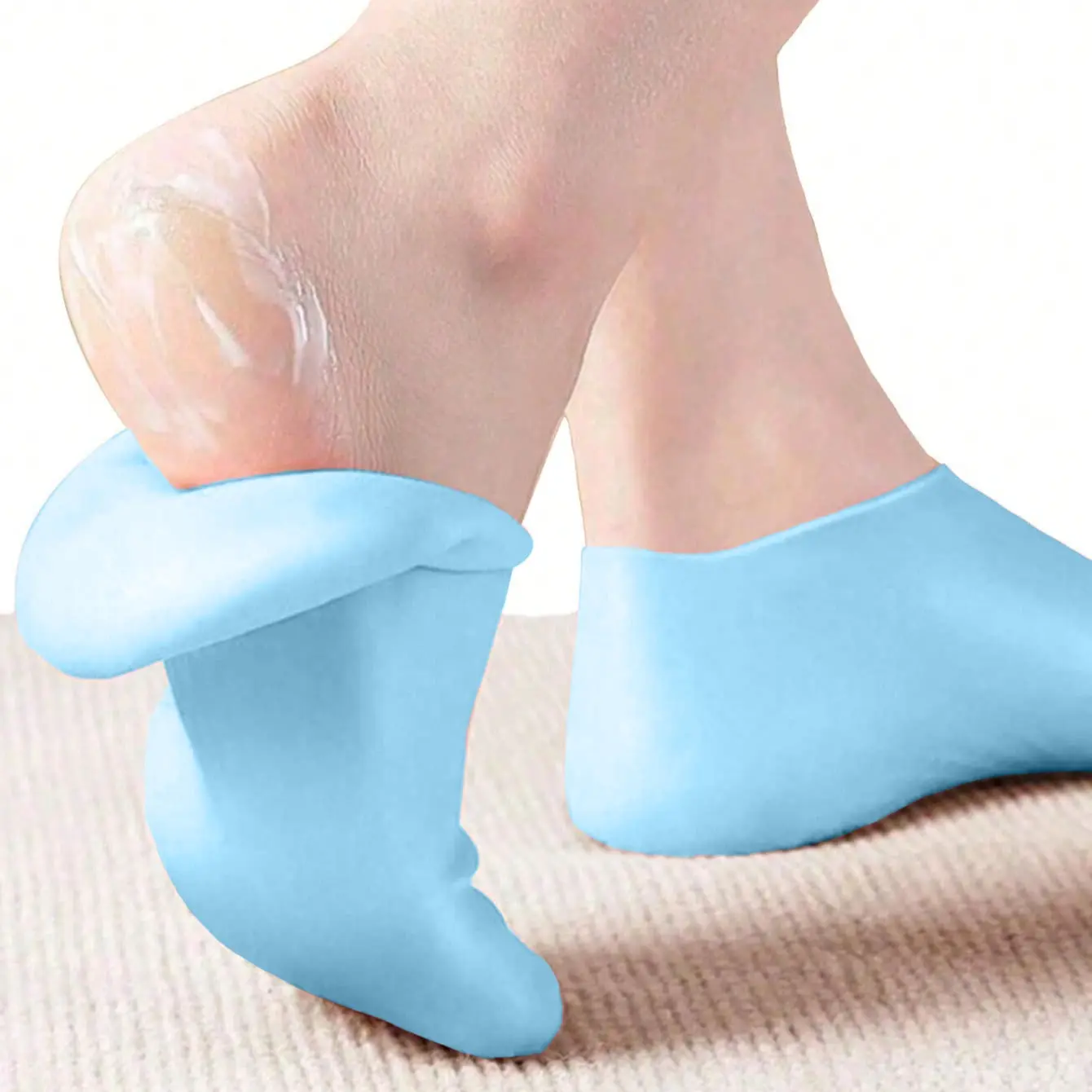 3 Pair of Women'S Silicone Socks - Gel Moisturizing Socks Fits, Suitable for Women'S Spa Foot, Dry Feet, Cracked Heels And Soften Rough Skin Lady Indoor Use