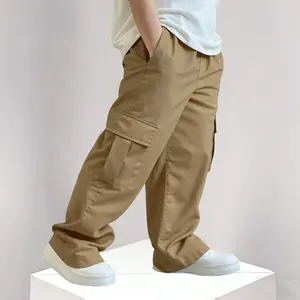 Boys Casual School Trousers| Durable Side Pocket Easy Care Daily Wear Bottoms