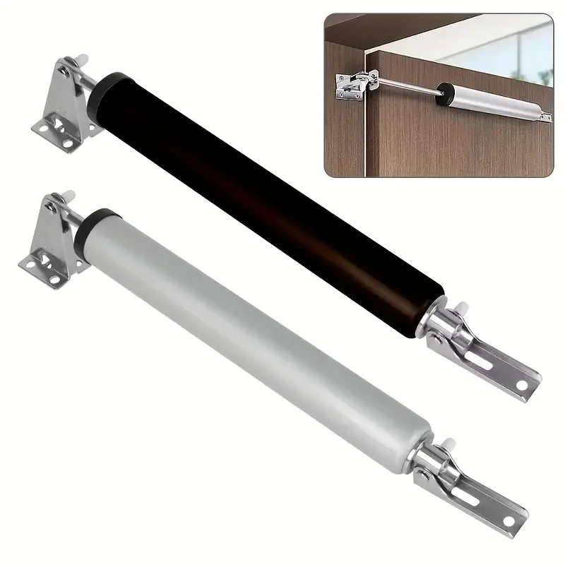 2 Pcs Heavy-Duty Door Closers For Home, Door Hardware Tool - Wind-Resistant, Adjustable Speed, Polished Metal Finish, Secure Home Safety with Touch & Remote Control
