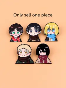 Giant Anime Enamel Pin Badge, Trendy Backpack Lapel Pin, Fashion Hat Accessory, Unique Gift for Anime Lovers, Casual Style