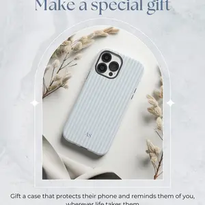 Personalized Blue Phone Case Custom Monogram Phone Case Aesthetic Striped Phone Case Summer Coastal Phone Case Preppy Phonecase Blue Beachy Smartphone Protection