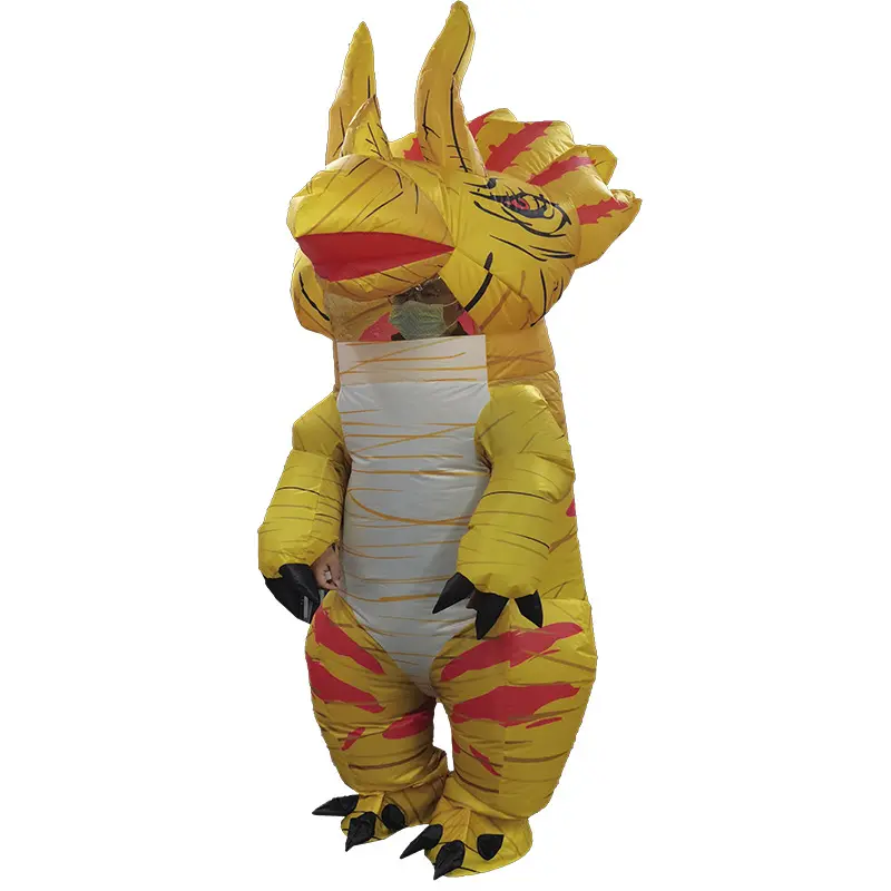 Standing Triceratops Inflatable Suit