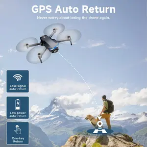 C15 GPS Drone with 4K Camera for Adults, Foldable RC Quadcopter with Range Video Transmission, Flight Time, Auto Return, Follow Me, Circle Fly, Waypoint Fly, Gesture Control 3-axis stabilization Brushless Aerial Photography Drone summervibes☀️