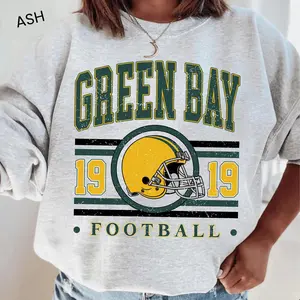 Green Packers Vintage Sweatshirt – Retro Football Tee – Sunday Game Day Shirt