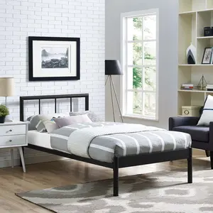 Modway Gwen Twin Bed Frame in Brown