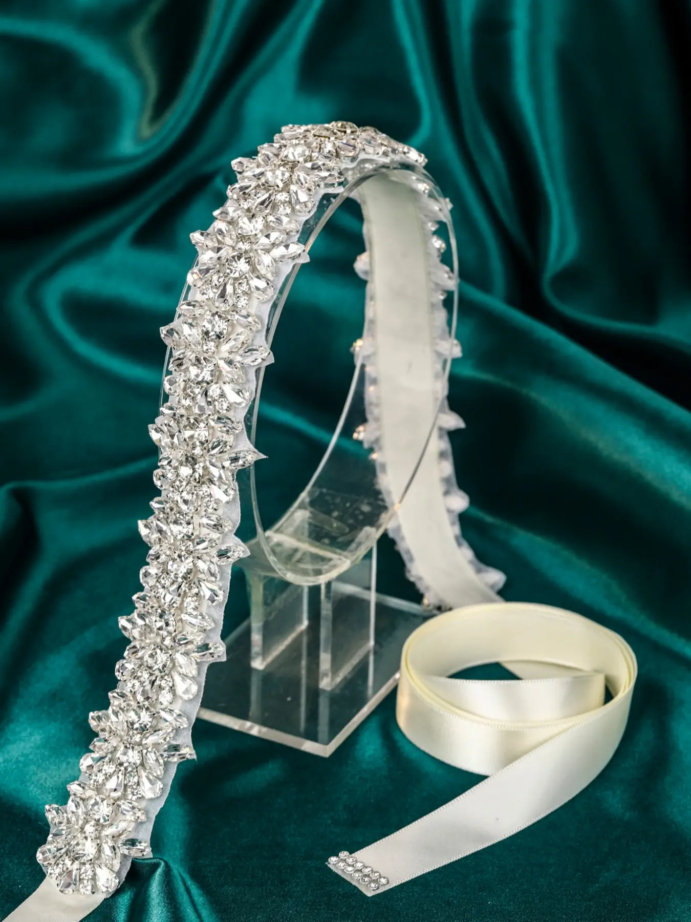 Silver Color Rhinestone Handmade Wedding Dress Party Bride Waist Belt,  Elegant Bridal Accessory, Perfect for Special Occasions - TikTok Shop