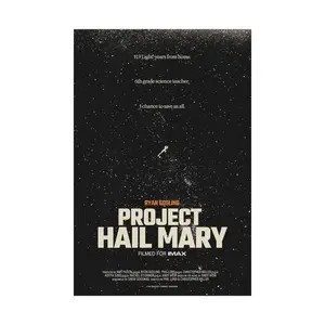 Project Hail Mary movie poster, Ryan Gosling, Film art, home decor