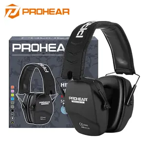PROHEAR NRR 26dB Protection PROHEAR 016 Hearing Professional Safety Earmuffs Heavy Duty Ear Guard for Shooting Hunting & Construction ANSI CE Certified Durable Comfortable