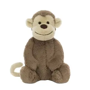 Shy Monkey Whimsical Cute Baby Comforting Doll Toy Soft Plush Stuffed Animal for Kids Adorable Design Ideal for Soothing Gift