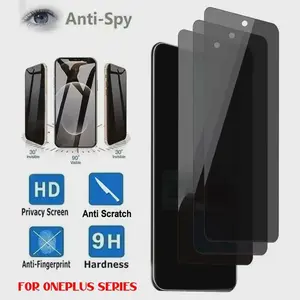 3Pcs Anti-spy Privacy Glass For OnePlus ACE 9 9R 9RT 10T 10R 8T 7T Pro Screen Protector Nord N300 N20 2T CE 2 3 Lite N200 N100