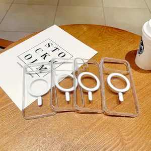 MagSafe Case for iPhone 11-17 Pro Max - Anti-Yellowing, Crystal Clear, Shockproof & Scratch-Resistant with 1800G Magnetic Hold, TPU Bumper + Acrylic Back, Perfect Fit & Full Protection.