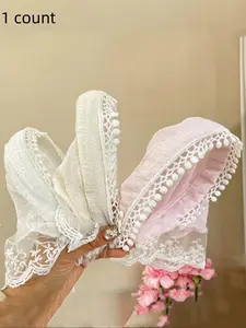 Lace Headband for Women, Chic Premium Triangular Scarf Hair Accessory, Fashion Hair Scarves, Perfect for Beach Vibes and Photography, Stylish Summer Look