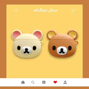 Rilakkuma For Airpods 1 2 3 4 Pro Pro 2 Silicone Earphone Case Accessories Cover