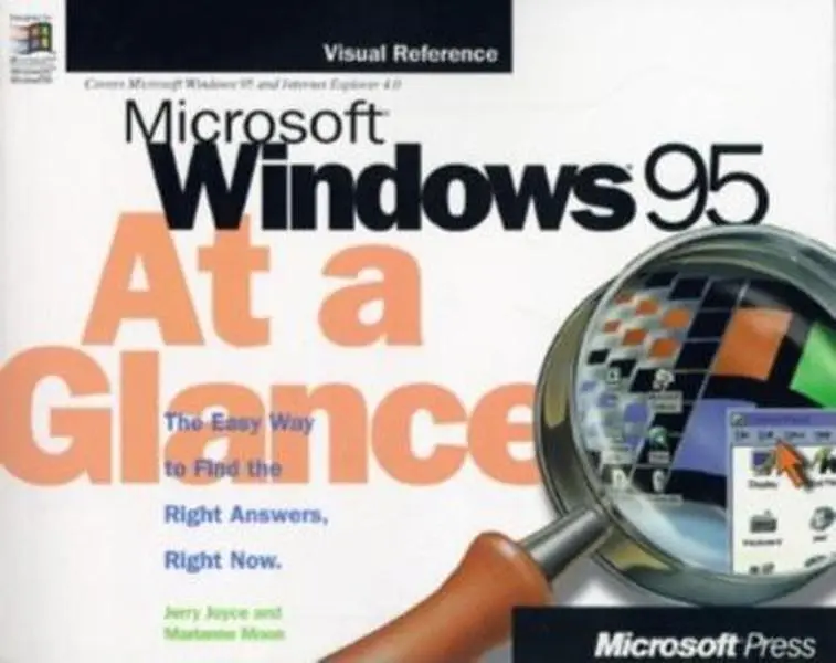 USED-Microsoft Windows 95 at a Glance (At a Glance (Microsoft)) by Jerry Joyce (Paperback)