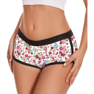 Womens Boyshorts Panties Stretchy Boxer Briefs Novelty Lounge Sleep Shorts