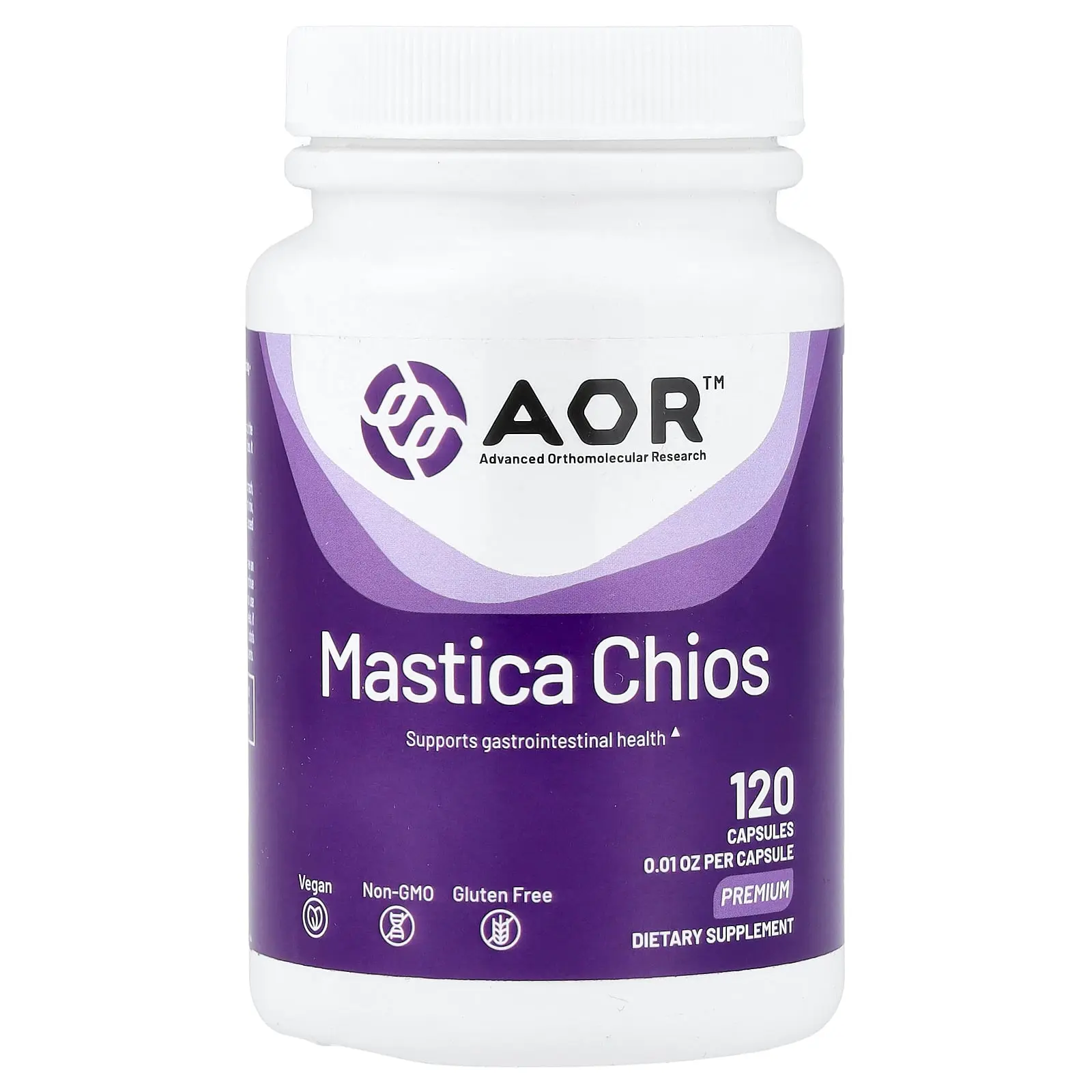 Advanced Orthomolecular Research AOR Mastica Chios, 120 Capsules (400 mg per Capsule)