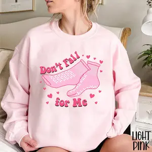 Don't Fall For Me Shirt, Funny PCT Valentine's Day T-Shirt, CNA Fall Socks, Valentine Hospital Sweater