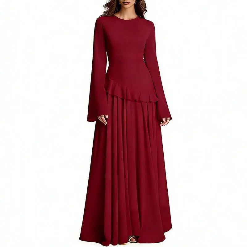 green emerald velvet dress Cable Knit Flare Sweater Dress Medium main image 1