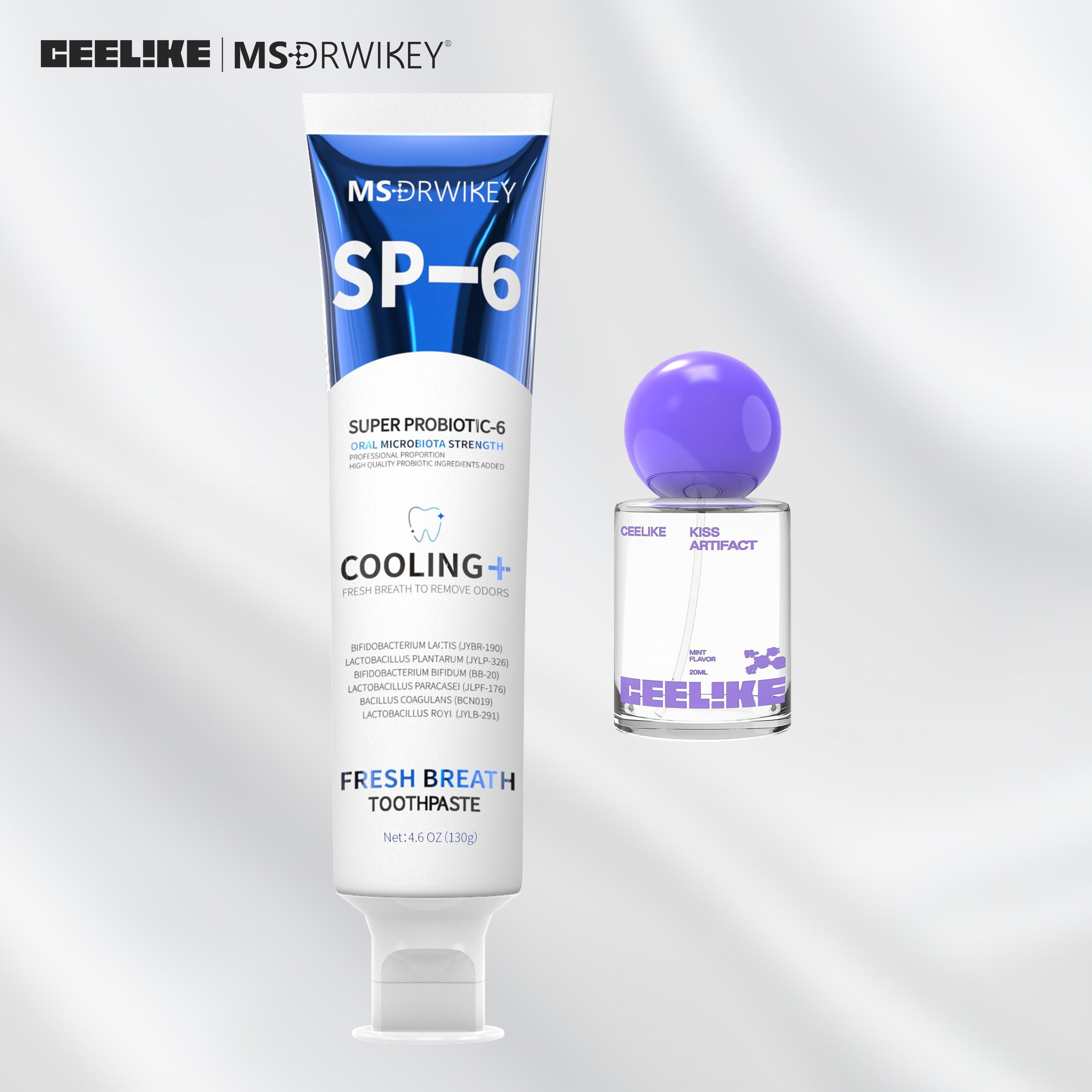 CEELIKE｜MSDRWIKEY Oral Care Set | SP-6, Hydroxyapatite & 7-Pro Toothpaste + Probiotic Spray | Enamel Repair & Fresh Breath