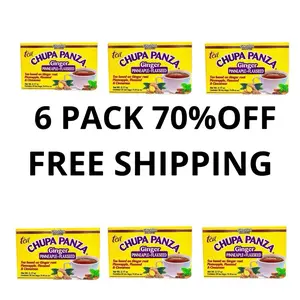 6 PACKV Gnvida Tea Chupapanza - Ongonger Root, Pineapple, Flax & Cinnamon 30 Bags - Herbal Tea with Ginger Root, Pineapple, Flax & Cinnamon - Fruit