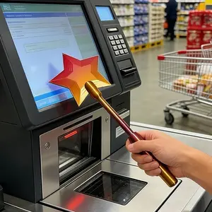 1pc 3D Printed Wand Tap to Pay, Tap to Pay Wand, Starlight Wands, Magical Star Wands Contactless Payment Card Holder, Suitable Scenarios for Card Payment，Birthday Gifts, for Family and Friends, Valentine's Day Gifts