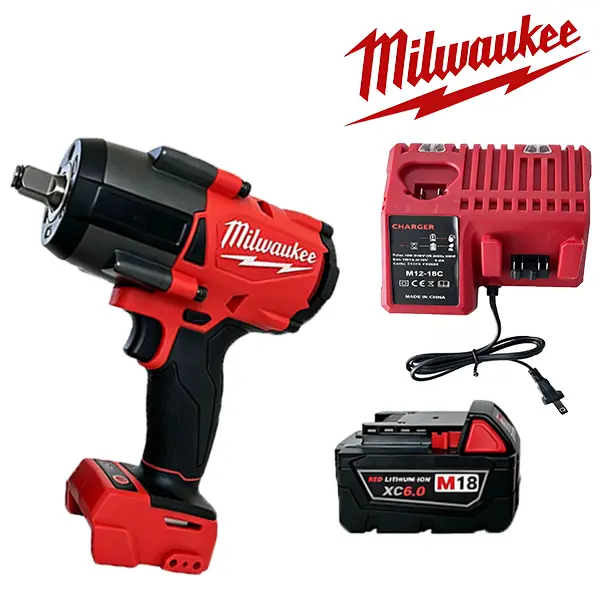 Milwaukee 1000 1/2-Inch High Torque Impact Wrench for Car Lug Nuts, Tire Service, Automotive Repair and Garage Maintenance, Brushless Motor, Friction Ring, 4-Mode Drive Control, Bolt Removal Mode, Tool Only truck repair cordless