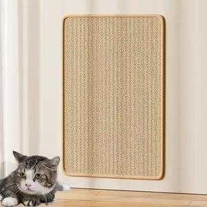 Carpet Cat Scratching Pad, Jute Material, Adhesive Tape for Indoor Cats, Wall Mounted Cat Scratch Board, Natural Sisal Scratcher, Durable Pet Toy Accessory