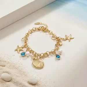 brazalete 828 con colgantes de verano