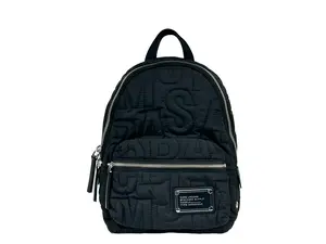 Pre-owned MARC JACOBS Nylon Backpacks Small Black Quilted Backpack Women's Bookbag