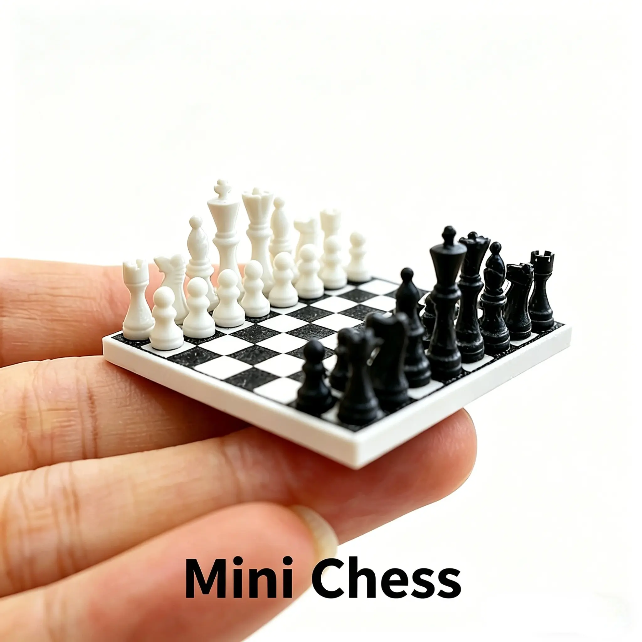 1:12 Scale Mini Chess Set, Elegant Detailed Miniature Chess Board Decor with Craftsmanship, Desktop Decoration Accessory, Perfect Gift for Chess Lovers, Hobbyist, Students, Families