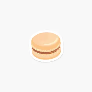 Macaron Peach Sticker