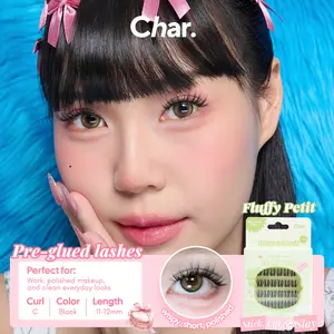Fluffy Petit Lashes - Pre-Glued Lashes,  Wispy Short Polished C-Curl 11-12mm