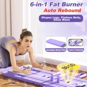 Multi-functional Ab Exercise Board, Home Pilates Reformer, Abs Workout Equipment for Abdominal & Core Strength Training, Exercise Board for Home Gym Fitness power rack