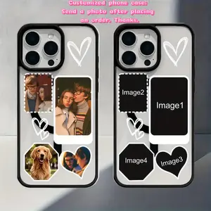 Custom photo phone case, high-end magnetic protective case, compatible with iPhone  Samsung . Couple hand-holding design, perfect for birthdays, anniversaries, and family gifts. Send a photo to customer service after ordering.