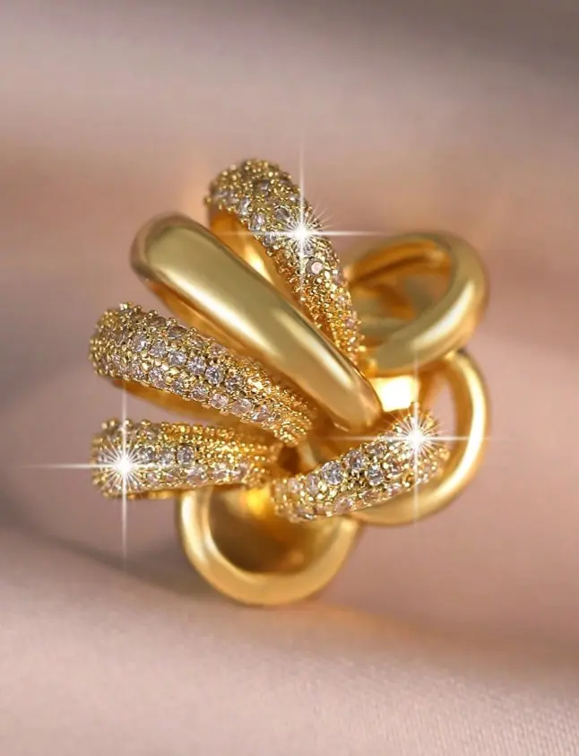 Eclipse Duality – Gilded Constellation Ring