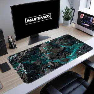 Abstract Landscape Gaming Mouse Pad Neoprene Desk Mat, Mouse Pad Gaming Decor
