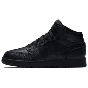 Air Jordan 1 Mid GS 'Triple Black' 2020