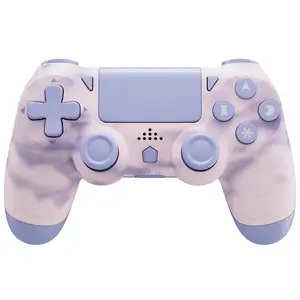 ISHAKO Wireless Game Controller for PS4 PS3 PC Android iOS, With Double Vibration, Motion sensing, Touchpad, Speaker, Type C, Pink PS414