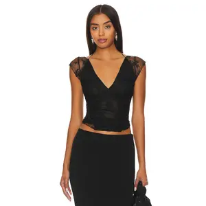Free People x Revolve Lacey In Love Cami in Black