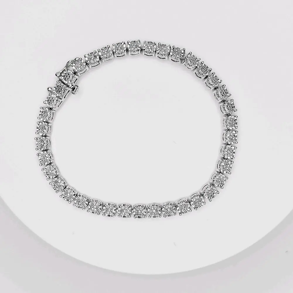 Diamond Tennis Bracelet - Elegant Diamond Tennis Design for Stylish Wear