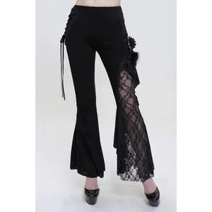 Velvet Vampire Goth Lace Flare Pants