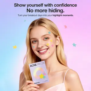 YOU&PURE Acne Patch Multicolour, Star-Shaped Hydrocolloid Pimple Patches,pimple blackhead remover, Acne treatment,pimple patches for face, beautiful decoration