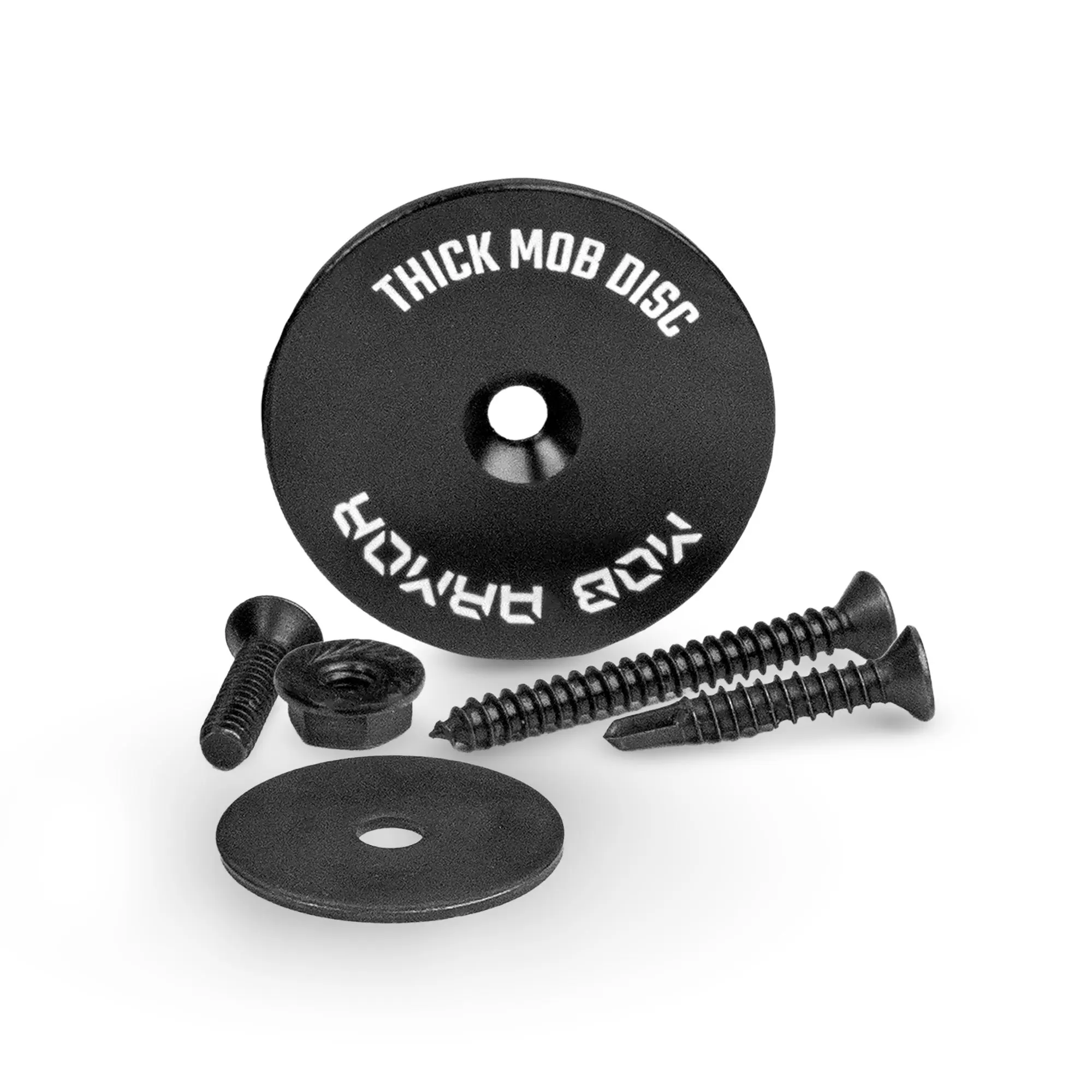 Mob Armor Small Hard-Mounted Magnetic Disc - Maximum Strength Hardware for Vehicle Dashboard Mount, Thick Screw-In Panel Accessory, Works for Off-Road Use, Increased Magnetic Hold