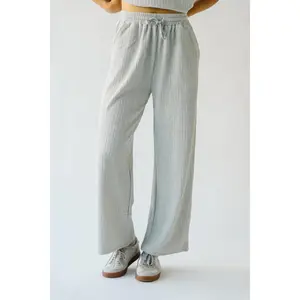 The Sadoski Ribbed Pant in Grey