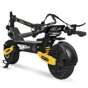 EOEOTWO J1 adult electric scooter, 1200 motor, maximum speed 28 MPH per hour, driving range 18-25 miles, 330-pound load, 11-inch pneumatic tire off-road/commuter electric scooter, front and rear shock-absorbing scooter