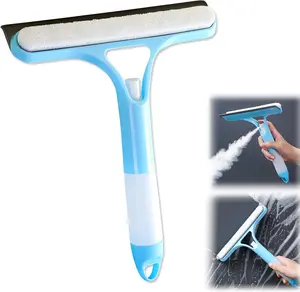 3 in 1 Window Squeegee Cleaner,3 in 1 Spray Squeegee,WindowSqueegee with Spray,Squeegee for Shower Glass,for Car, Home, Kitchen Window,All-Purpose Window Cleaner Tool