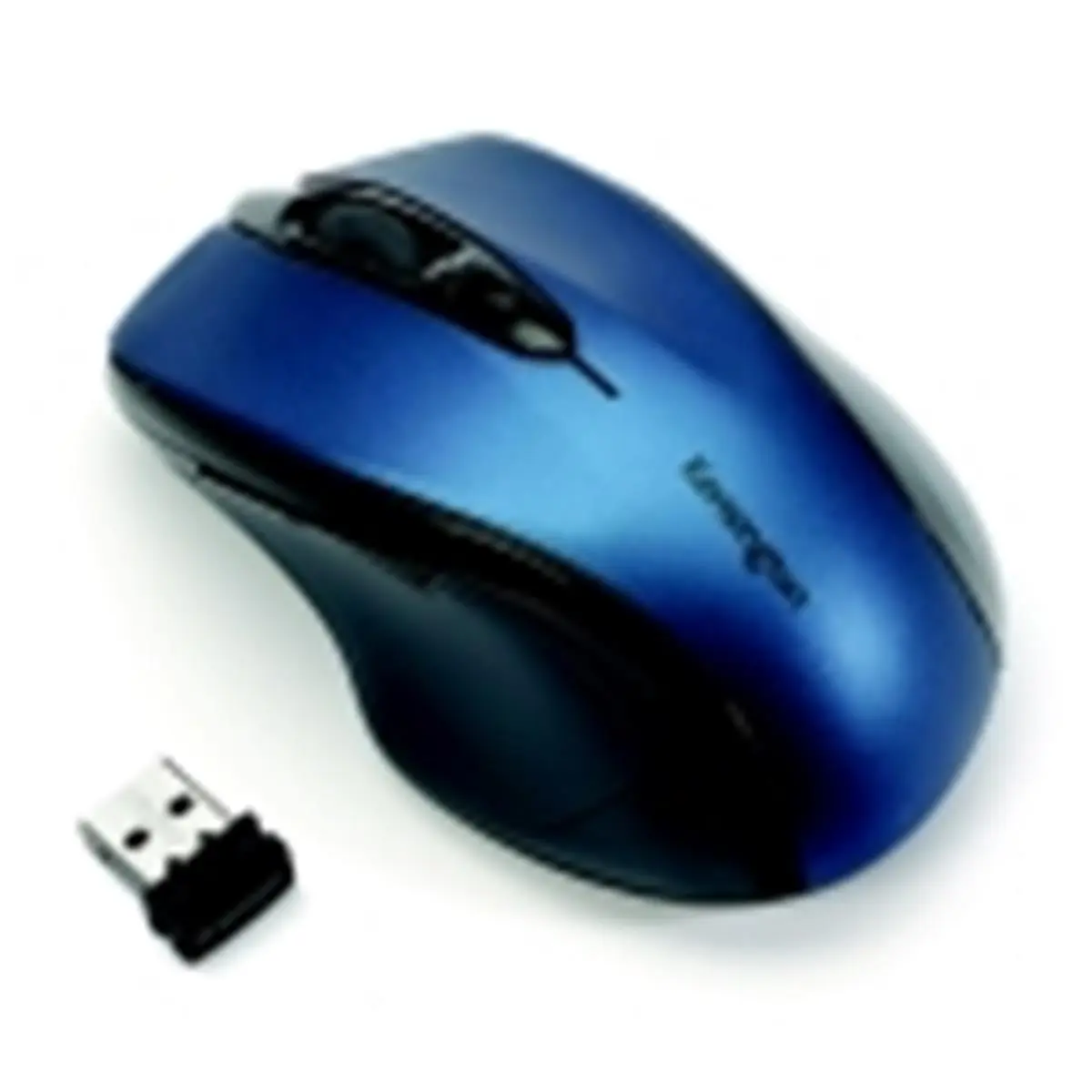 Kensington Pro Fit Optical Mid-Sized Right-Handed Cable-Free Mouse - USB Interface, Sapphire Blue, Ergonomic Support Mouse, Storable Nano Receiver, Precise Responsive Control for Desktop PC, Mobile Laptop Clutter-Free Productivity