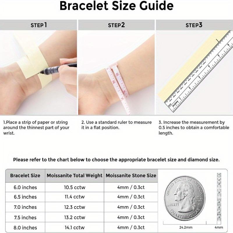 A Luxurious Moissanite Tennis Bracelet with a Carat Weight of 10.5-14, Made from 925 Silver, Featuring Stunning Round Cut Stones And a Secure Clasp. This Elegant Piece Is an Ideal Gift for Both Men And Women, Especially for Christmas