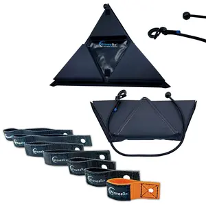 WavesRx Soft Loops Jet Ski Cleats (7PK) + PWC Fender Bumpers (2PK) I Foldable Easy-to-Store Jet Ski TriFender | Safe & Convenient Jetski Docking | Protect Your Watercraft from Dock Rash & Scratches